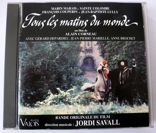 Cd Tous Les Matins Du Monde Marais Colombe Jordi Savall  (j)