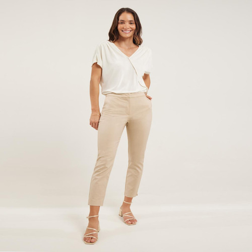 Pantalon Mujer Patprimo  Beige Algodón 30071773-8604