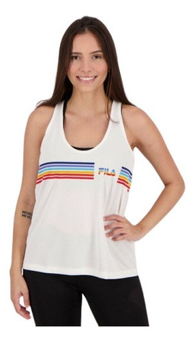 Fila Polera Sin Mangas Mujer Blanca L