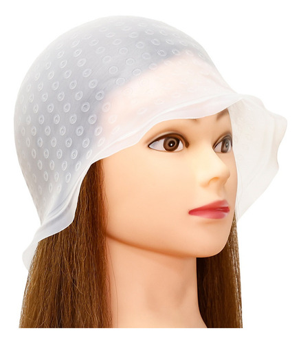 - Qo Gorro Tinte Silicona, Con Aguja Crochet