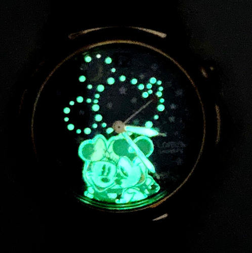 Reloj Lorus Mickey Mouse Disney Original Musical V621-0020 Negro Dorado Azul Oscuro (Usado)