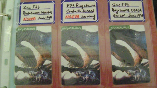 Tarjeta Telefonica Colecci F.73 Dinosaurios Riojasaurus Us