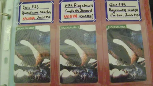 Tarjeta Telefonica Colecci F.73 Dinosaurios Riojasaurus Nu (Usado)