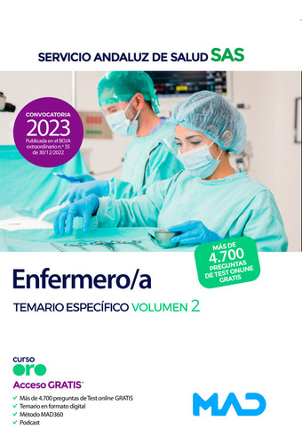 Libro Enfermero/a Servicio Andaluz Salud Temario Especifi...