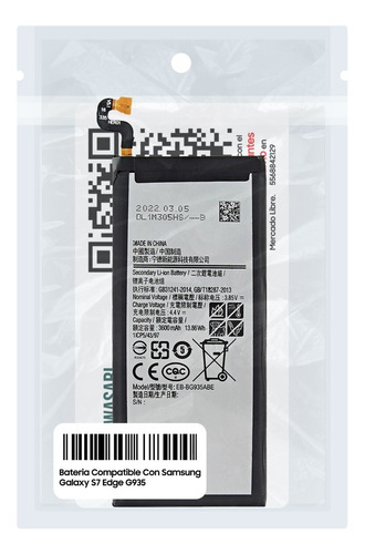 Bateria Pila Compatible Con Samsung Galaxy S7 Edge G935