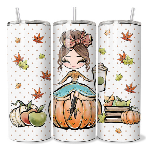 Termo Pumpkin Spice Coffee Acero Inoxidable 20 Onzas Otoño