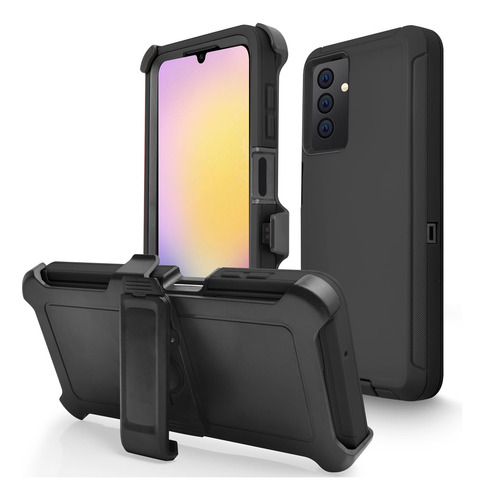 Funda Clip Cinturon Para Galaxy A25 6.5puLG Uso Rudo
