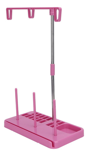 Soporte Para Bobinas De Hilo De Plástico Rosa Para Uso Domés