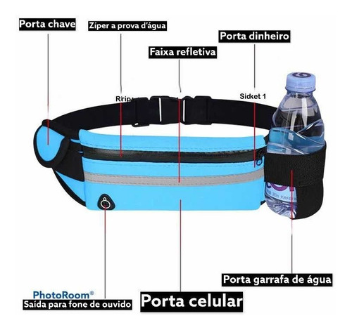 Pochete Corrida Impermeável Masculina Feminina Fitness Bolsa