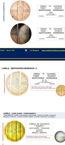 Imagen 9 de 9 de Guitarra Flamenca Española Antigua Sentchordi Hermanos
