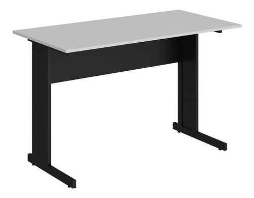 Mesa de oficina rectangular con pie metálico, 135 cm, cwt