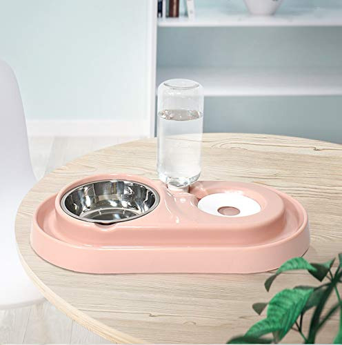 Juego Cuencos Agua Comida Acero Inoxidable Dispensador Autom