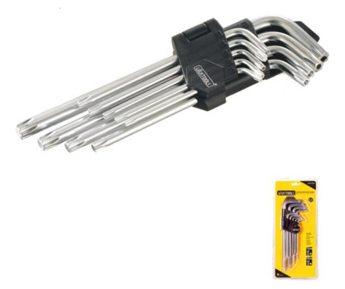 Llave Torx Largas De 9pzs T10 A T50 Uyustools