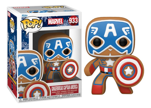 Funko Pop  Gingerbread Captain America  Marvel