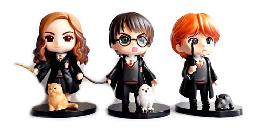 Harry Potter Hermione Ron Muñecos Gashapon Gryffindor Figura