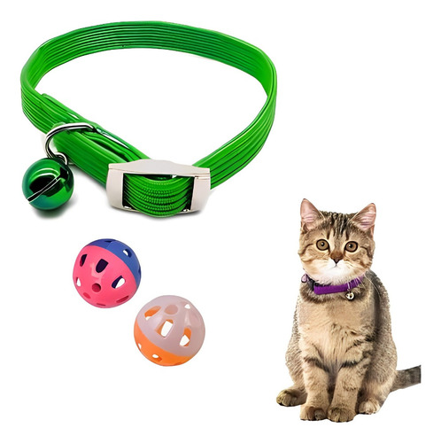 Collar Para Gatos Nylon Elastizado Ajustable