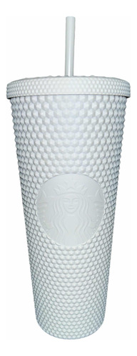 Vaso Gris Starbucks Popote Texturizado Venti Plastico