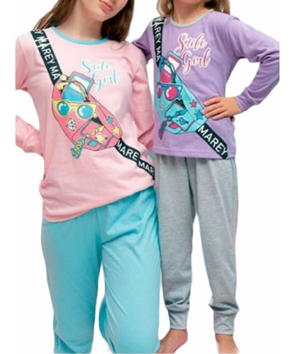 Imagen 1 de 1 de Pijama Marey Art. 6046 Dama Algodón Jersey Estampado