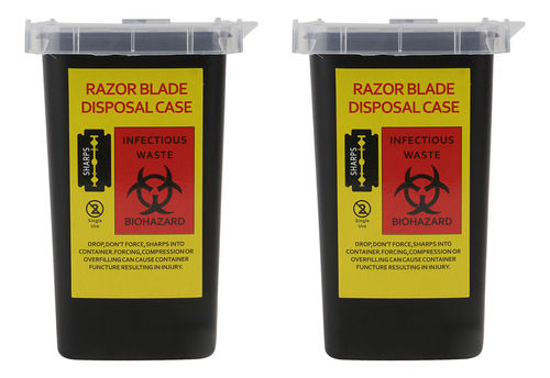 Caja De Almacenamiento Disposal Case Blade Razor, 2 Unidades