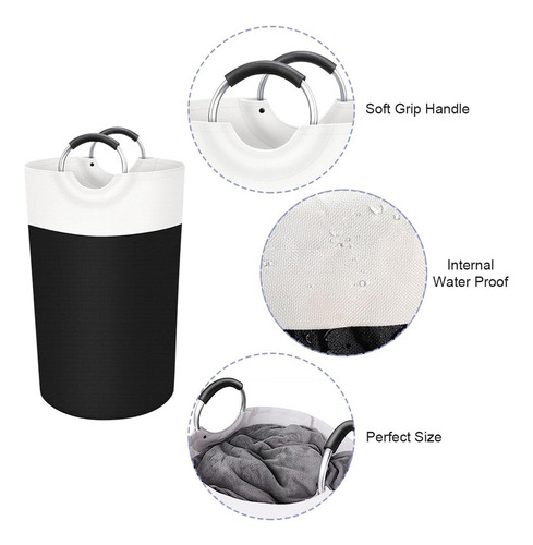 Cesto Ropa Sucia Plegable,90l Cesto La Colada Grande Con Asa