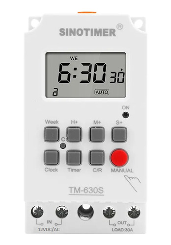 Temporizador Digital  Dc 12v Sinotimer Tm630s  Vshop