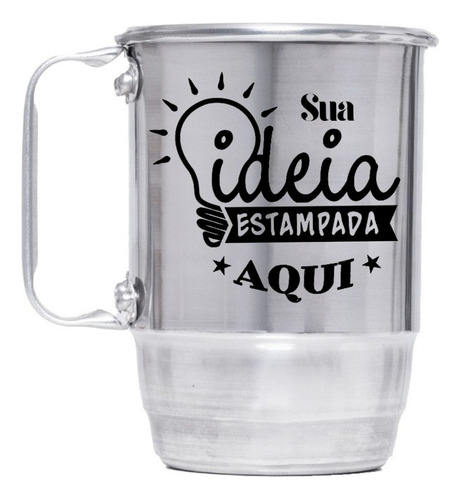 20 Caneca De Alumínio Personalizada Arte Tema Ideia 500ml Mesclar Cores