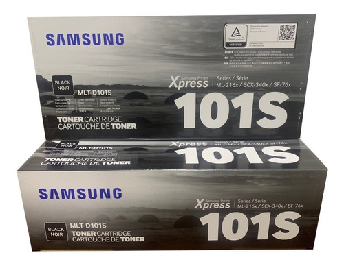 Combo Toner Samsung 101 101s Negro Original 2 Unidades Vrfca