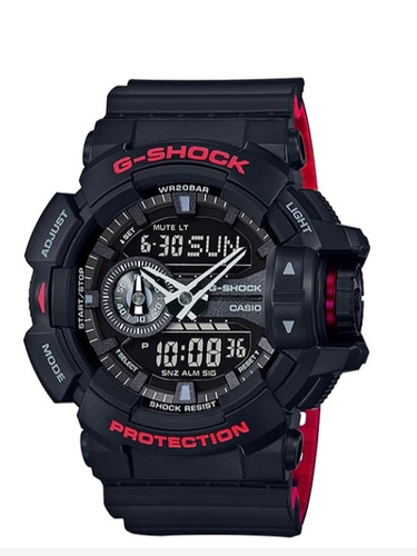  G Shock  Ga 400hr 1a  Original Negro Mate Con Rojo Buceo 