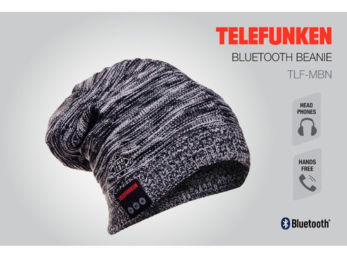 Gorro Manos Libres Audífonos Bluetooth Telefunken Tlf-mbn