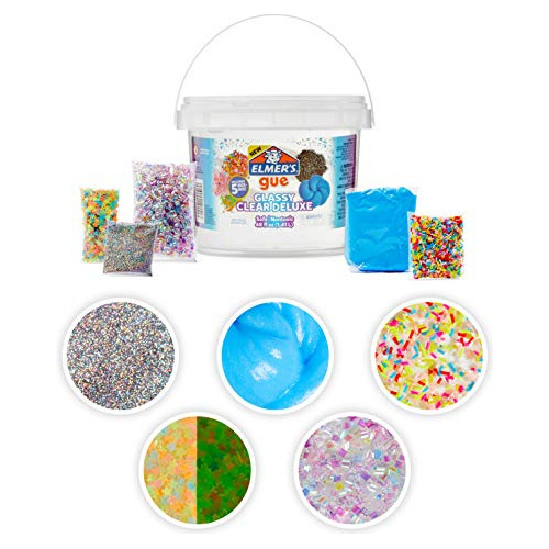 Bote De Slime Transparente Con Complementos Para Niños