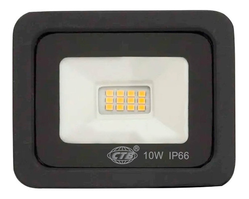 Refletor Ctb Led 10 W Preto