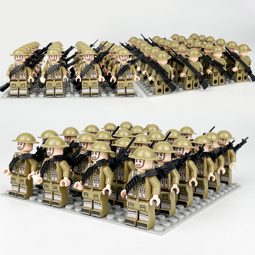 Q Minibuild Soldado Tropas Cuadrado Formación Desfile