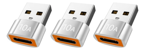 Adaptador Usb C A Usb 3.0 Hembra-macho Pack 3 Piezas +10gb/s