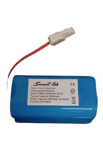 Imagen 1 de 8 de Bateria Ava Pro Max 2900mah Original Aspiradora Smart Tek