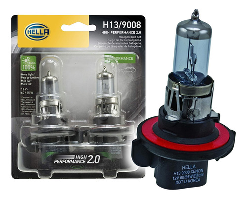 Bombilla De Alto Rendimiento H13 2.0tb, 12v, 60/55w, Pa...