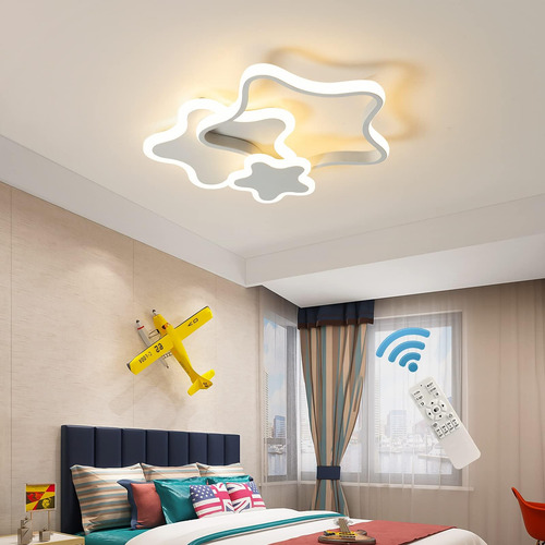 Tioolo Lámpara De Techo Led Regulable Con Estrella De Dibujo