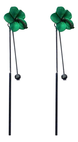 Pendientes De Aguja De Temperamento Largo Para Mujer Con For