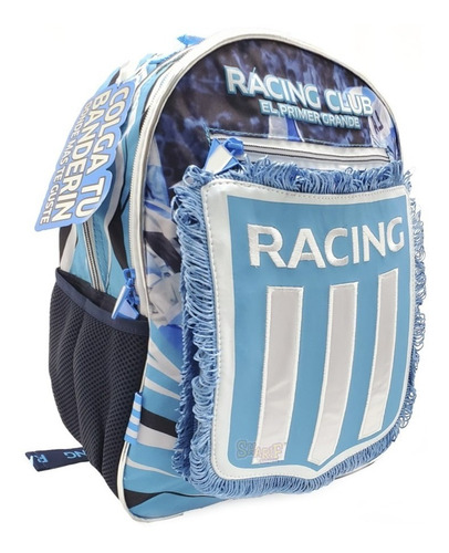 Mochila Racing Club Espalda Banderin 16 PuLG Sharif Express