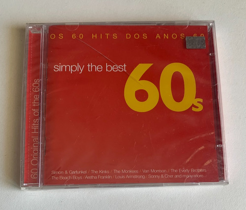 Cd Duplo Simply The Best 60s (2002) 60 Hits Anos 60  Lacrado