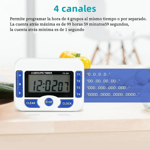 Timer O Temporizador Digital 4 Tiempos Cuenta Regresiva