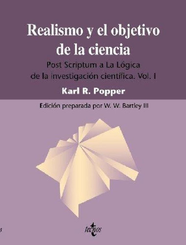 Libro - Realismo Y El Objetivo De La Ciencia Karl Popper Te