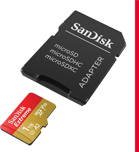 Tarjeta Microsd Sandisk, 1tb, Con Adaptador, Clase A2