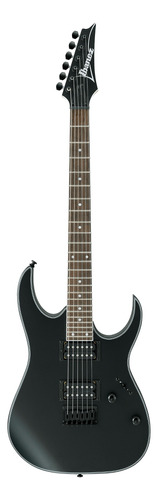 Guitarra elétrica Ibanez RG Standard RG421 superstrato de  meranti black flat com diapasão de jatobá assado