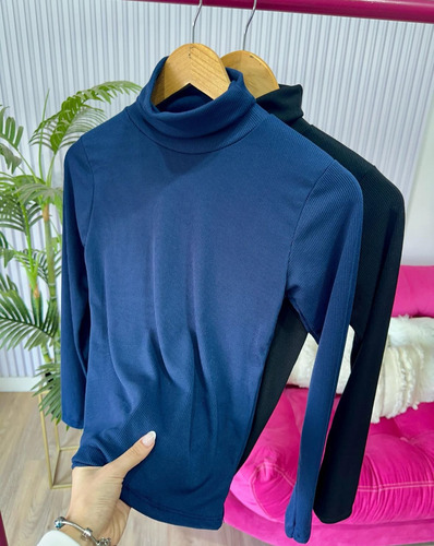 Remera Polera Mujer Morley Lisa Básica Manga Larga Pack X3