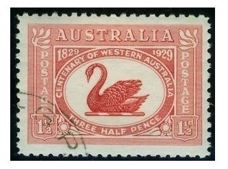 Estampillas Australia 1926 - 100 Años Australia Occidental