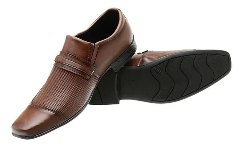 Sapato Social Marrom Caf Barato Confortavel Promo o Luxo