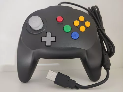 Controle de Nintendo 64 - USB - PC - EMULADOR - CORES COR:Verde