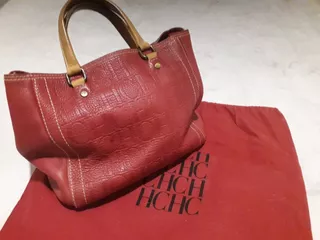 Bolsa Roja Carolina Herrera Andy 7 Usada En Buen Estado