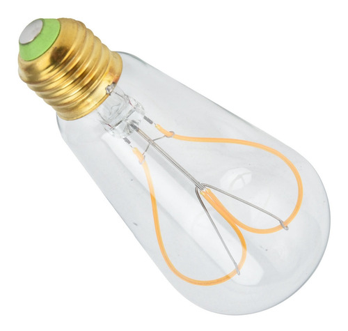 Bombilla Love Peach Con Filamento Led Transparente En Forma