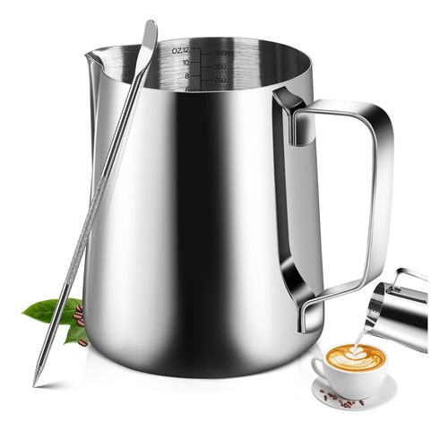 Espresso Milk Frothing Pitcher For Coffee Machine, Stainl...